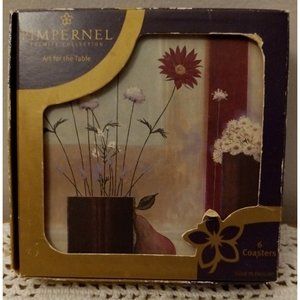 Pimpernel Premier Collection Coasters Daisy Composition Art For The Table
